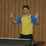 Vítězové vánočního turnaje ve stolním tenisu v Dražicích – Milan Vlček, Petr Chytil a Jakub Stuchlík