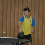 Vítězové vánočního turnaje ve stolním tenisu v Dražicích – Milan Vlček, Petr Chytil a Jakub Stuchlík