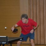 Vítězové vánočního turnaje ve stolním tenisu v Dražicích – Milan Vlček, Petr Chytil a Jakub Stuchlík