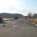 Fotografie z tragické nehody u Frahelže na Jindřichohradecku
