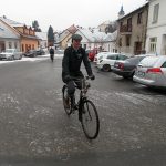 První huštění si v mrazu nenechala ujít čtyřicítka velocipedistů