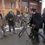 První huštění si v mrazu nenechala ujít čtyřicítka velocipedistů