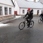 První huštění si v mrazu nenechala ujít čtyřicítka velocipedistů
