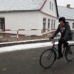 První huštění si v mrazu nenechala ujít čtyřicítka velocipedistů
