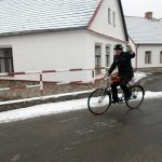 První huštění si v mrazu nenechala ujít čtyřicítka velocipedistů