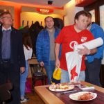 Strakoničtí fanoušci Slavie si tentokrát dali sraz v pivovaru