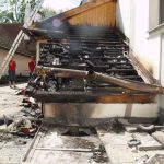 V Třeboni hořela střecha nad kavárnou
