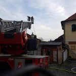 Aktualizováno. V Českém Krumlově hořely dva domy v centru