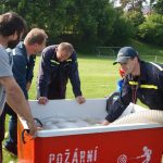 Do požárního útoku vyrazila mládež i nejmenší požárníci z přípravek