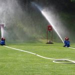 Do požárního útoku vyrazila mládež i nejmenší požárníci z přípravek