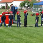 Do požárního útoku vyrazila mládež i nejmenší požárníci z přípravek