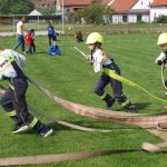 Do požárního útoku vyrazila mládež i nejmenší požárníci z přípravek