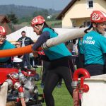 Do požárního útoku vyrazila mládež i nejmenší požárníci z přípravek