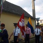 Slavnostní znovuodhalení pomníku vojenským letcům podpořila čtyřčlenná letka