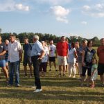 Slavnostní znovuodhalení pomníku vojenským letcům podpořila čtyřčlenná letka