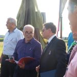 Slavnostní znovuodhalení pomníku vojenským letcům podpořila čtyřčlenná letka