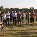 Slavnostní znovuodhalení pomníku vojenským letcům podpořila čtyřčlenná letka