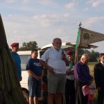 Slavnostní znovuodhalení pomníku vojenským letcům podpořila čtyřčlenná letka