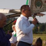 Slavnostní znovuodhalení pomníku vojenským letcům podpořila čtyřčlenná letka