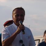 Slavnostní znovuodhalení pomníku vojenským letcům podpořila čtyřčlenná letka