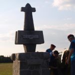Slavnostní znovuodhalení pomníku vojenským letcům podpořila čtyřčlenná letka