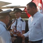 Slavnostní znovuodhalení pomníku vojenským letcům podpořila čtyřčlenná letka
