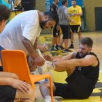 Basketbalu na náměstí nepřálo deštivé počasí