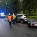 U Vyššího Brodu se srazila dvě auta a zranili tři lidé