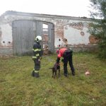 V Údraži na Písecku se zřítila střecha stodoly. Sutiny prohledával cvičený pes