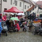 Lidé přišli strakonické knihovně popřát navzdory dešti