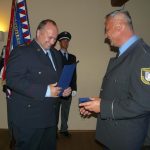 Slavnostní ceremoniál pro policisty ze Strakonicka. Přebírali medaile