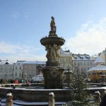 Adventní trhy v Budějovicích s kluzištěm a se zimní atmosférou