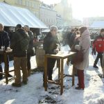 Adventní trhy v Budějovicích s kluzištěm a se zimní atmosférou