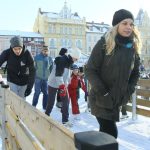 Adventní trhy v Budějovicích s kluzištěm a se zimní atmosférou