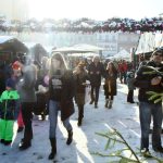Adventní trhy v Budějovicích s kluzištěm a se zimní atmosférou