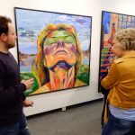 Velkoformátové obrazy vystavují v Galerii v Divadle Oskara Nedbala