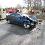 Nehoda s vyproštěním na silnici E 55 u Nažidel