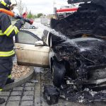 Nedělní požár zničil v Plané nad Lužnicí Mercedes