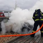 Nedělní požár zničil v Plané nad Lužnicí Mercedes
