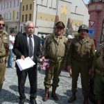 Do Strakonic opět přijela kolona připomínající osvobození