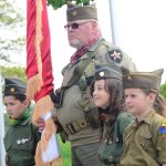 Písek jako město setkání armád. Na počest vítězů vlála americká i sovětská vlajka