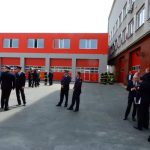 Na táborské stanici profesionálních hasičů slavnostně otevřeli nové výjezdové garáže