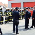 Na táborské stanici profesionálních hasičů slavnostně otevřeli nové výjezdové garáže