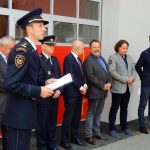 Na táborské stanici profesionálních hasičů slavnostně otevřeli nové výjezdové garáže