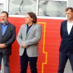 Na táborské stanici profesionálních hasičů slavnostně otevřeli nové výjezdové garáže
