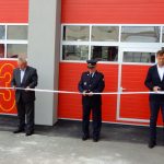Na táborské stanici profesionálních hasičů slavnostně otevřeli nové výjezdové garáže