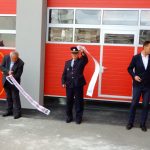 Na táborské stanici profesionálních hasičů slavnostně otevřeli nové výjezdové garáže