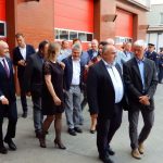 Na táborské stanici profesionálních hasičů slavnostně otevřeli nové výjezdové garáže