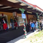 Poprask na ražickém nádraží. Oslavy obce a dráhy zahájil příjezd parní lokomotivy