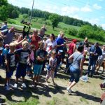 Poprask na ražickém nádraží. Oslavy obce a dráhy zahájil příjezd parní lokomotivy